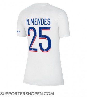 Paris Saint-Germain Nuno Mendes #25 Tredje Matchtröja Dam 2022-23 Kortärmad